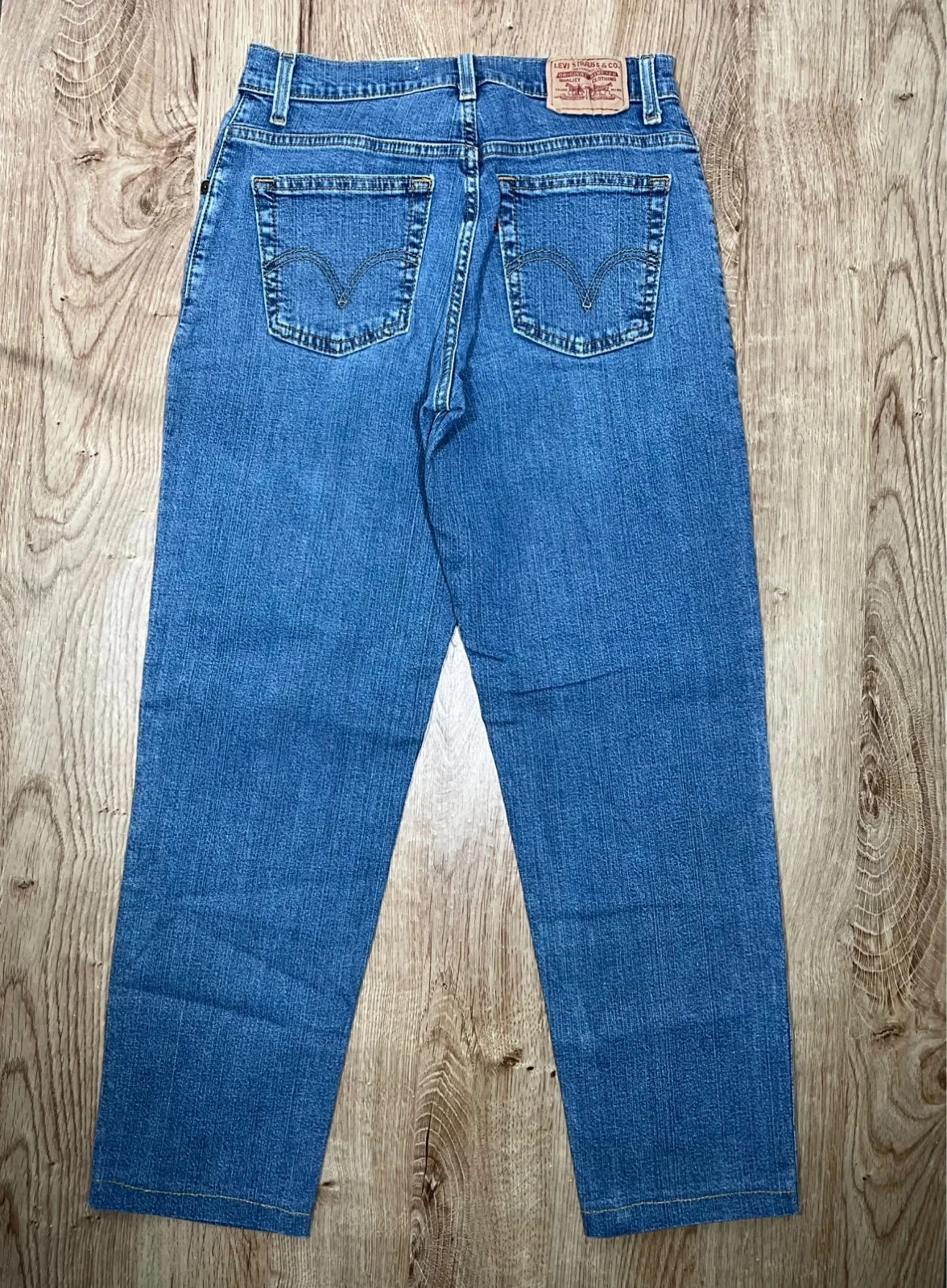 Jean Levi’s Homme 550 Relaxed Tapered 6M Vintage 99% Coton Bleu  Lvh 076 – photo 6
